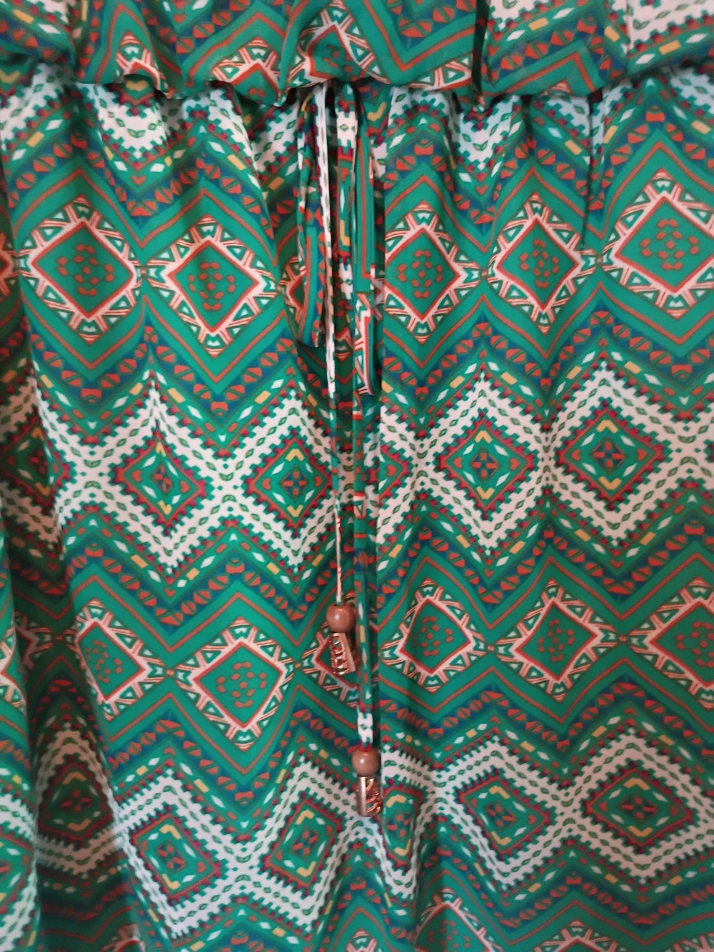 City Triangles Green Geometric Tank Dress